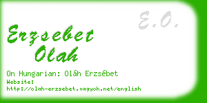 erzsebet olah business card