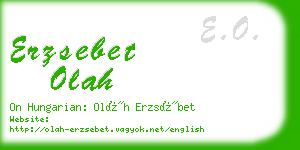 erzsebet olah business card